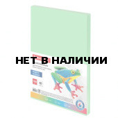 Бумага цветная для принтера Brauberg А4, 80 г/м2, 100 листов, зеленая 112458