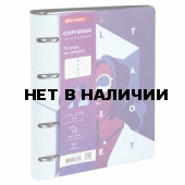 Тетрадь на кольцах А5 Brauberg Vista Ultraviolet 80 листов, клетка 112120