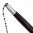 Ручка шариковая настольная на цепочке Brauberg Стенд-Пен Блэк2 линия 0,5 мм синяя 141347
