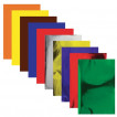 Цветная бумага мелованная самоклящаяся Юнландия А4, 10 листов 10 цветов, 80 г/м2, 129285