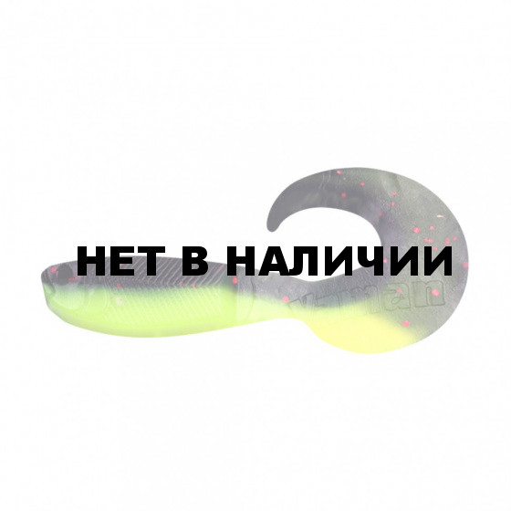 Твистер Yaman PRO Mermaid Tail, р.3 inch, цв. 32 - Black Red Flake/Chartreuse, 10 шт YP-MT3-32