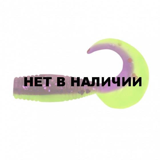 Твистер Yaman PRO Spry Tail, р.1,5 inch, цвет #26 - Violet Chartreuse (уп. 10 шт.) YP-ST15-26