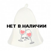 Шапка для бани и сауны Hot Pot All you need is wine,  войлок 42116