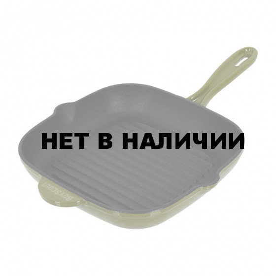 Сковорода чугунная BoyScout эмалированная- гриль для стейков 24х24 см 61592