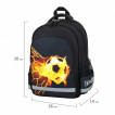 Рюкзак Пифагор School, 1 отделение, 3 кармана, Fire goal, 38x28х14 см, 270658