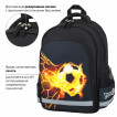 Рюкзак Пифагор School, 1 отделение, 3 кармана, Fire goal, 38x28х14 см, 270658