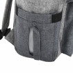Рюкзак Brauberg Mommy, крепления для коляски, термокарманы, серый, 41x24x17 см, 270818