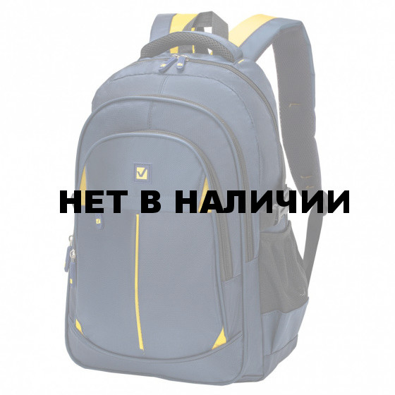 Рюкзак Brauberg Titanium синий, желтые вставки, 45х28х18см, 270768