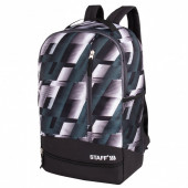 Рюкзак Staff Strike 3 кармана, черно-серый, 45х27х12 см, 270784