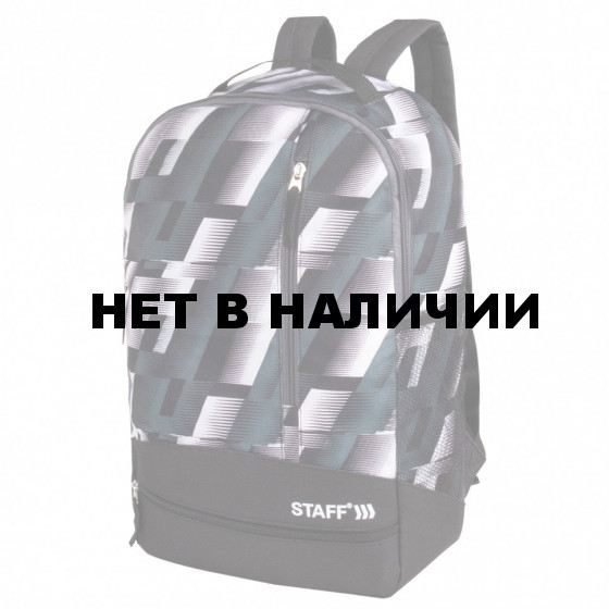 Рюкзак Staff Strike 3 кармана, черно-серый, 45х27х12 см, 270784