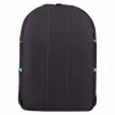 Рюкзак Staff Trip 2 кармана, черный с салатовыми деталями, 40x27x15,5 см, 270788