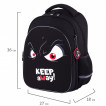 Рюкзак Brauberg Optima, 2 отделения, с брелоком, Keep away, светящийся, 36х27х18 см, 271361