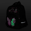 Рюкзак Brauberg Soft, 2 отделения, 3 кармана, Flower butterfly, светящийся, 40х31х15 см, 271365