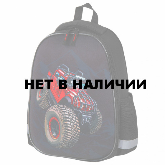 Ранец Пифагор EVA Basic, 1 отделение, эргономичная спинка, Big wheels, 39х30х16 см, 271378