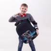 Ранец Юнландия Extra с дополнительным объемом, 2 отделения, Black ninja, 38x29x18 см, 271380