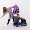Ранец Юнландия Extra с дополнительным объемом, 2 отделения, Black ninja, 38x29x18 см, 271380