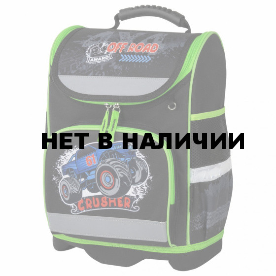 Ранец Юнландия Wise, 1 отделение, 3 кармана, устойчивое дно, Crusher, 37x29х15 см, 271399
