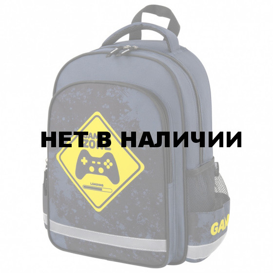 Рюкзак Пифагор School, 1 отделение, 3 кармана, Game zone, 38x28х14 см, 271407