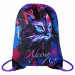 Мешок для обуви Brauberg Premium, светоотражайка, 43х33 см, Neon cat, 271621