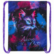 Мешок для обуви Brauberg Premium, светоотражайка, 43х33 см, Neon cat, 271621