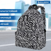 Рюкзак Brauberg сити-формат, Zebra, 20 литров, 41х32х14 см, 271680
