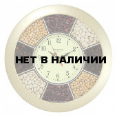 Часы настенные Troykatime (Troyka) 11171141, круг, "Часы-специи", золотая рамка, 29х29х3,5 см 452269