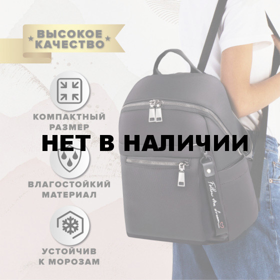 Рюкзак Brauberg PODIUM женский, нейлон, черный, 32х26х15 см, 270815