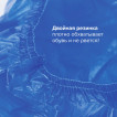 Бахилы к-т 600 шт. (300 пар), СВЕРХПРОЧНЫЕ, двойная резинка, 40х14 см, 100 мкм, 10 г, Laima, 630719