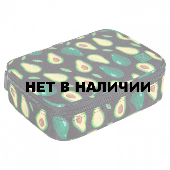 Пенал-косметичка BRAUBERG БОЛЬШОЙ 1 отделение ткань 21x15x6 см Avocado 270706 (1)