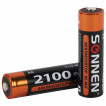 Батарейки аккумуляторные Ni-Mh пальчиковые к-т 4 шт АА HR6 2100 mAh SONNEN 455606 (1)