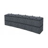 Компостер садовый 1500л Piteco с крышкой K1130 чёрный (из 5-и мест)