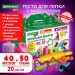 Пластилин-тесто для лепки BRAUBERG KIDS 40 шт. 2000 г 106724 (1)