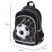 Рюкзак ПИФАГОР SCHOOL 1 отделение 3 кармана Ball kick 38x28х14 см 272079 (1)