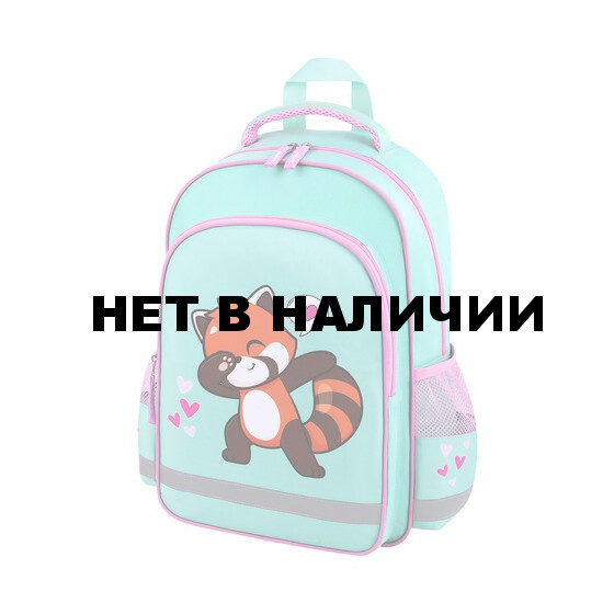 Рюкзак ПИФАГОР SCHOOL 1 отделение 3 кармана Red panda 38x28х14 см 272083 (1)