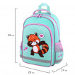 Рюкзак ПИФАГОР SCHOOL 1 отделение 3 кармана Red panda 38x28х14 см 272083 (1)