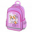 Рюкзак ПИФАГОР SCHOOL 1 отделение 3 кармана Fluffy akita 38x28х14 см 272084 (1)