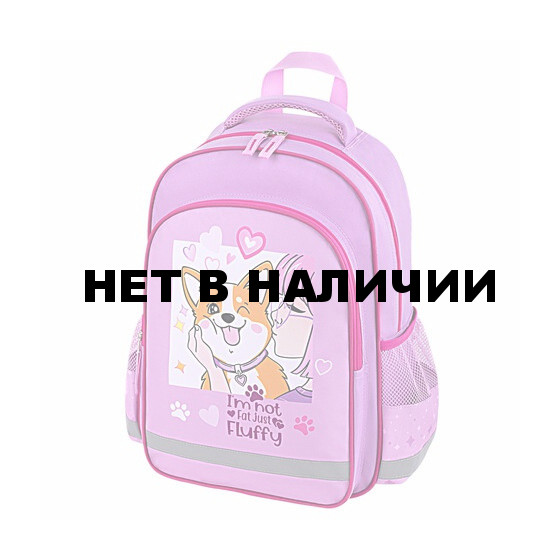 Рюкзак ПИФАГОР SCHOOL 1 отделение 3 кармана Fluffy akita 38x28х14 см 272084 (1)