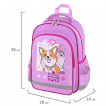 Рюкзак ПИФАГОР SCHOOL 1 отделение 3 кармана Fluffy akita 38x28х14 см 272084 (1)