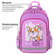 Рюкзак ПИФАГОР SCHOOL 1 отделение 3 кармана Fluffy akita 38x28х14 см 272084 (1)