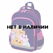 Рюкзак ПИФАГОР SCHOOL 1 отделение 3 кармана Cat greetings 38x28х14 см 272087 (1)