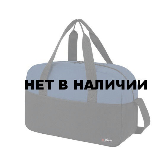 Сумка спортивная HEIKKI BASE (ХЕЙКИ) карман на молнии черная/темно-синяя 30x44x17 см 272622 (1)