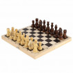 Шахматы обиходные деревянные глянцевые доска 29х29 см ЗОЛОТАЯ СКАЗКА 665362 (1)