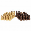 Шахматы шашки нарды 3 в 1 деревянные глянцевые доска 40х40 см ЗОЛОТАЯ СКАЗКА 665364 (1)