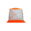 Зимняя палатка куб Пингвин Призма Brand New двухслойная (белый/оранжевый)