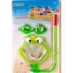Набор детский в дизайне лягушки Joerex SSM1807(маска + трубка+очки)