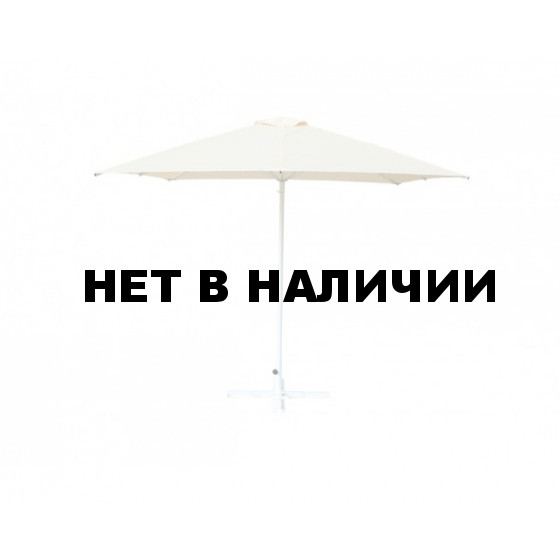 Зонт уличный Митек 2,5х2,5 м без волана, алюминий, с подставкой