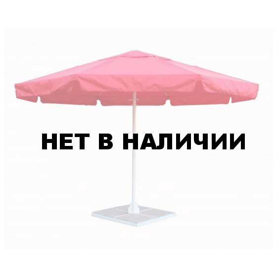 Зонт уличный с воланом Митек 3,5М круглый, стальной каркас, с подставкой