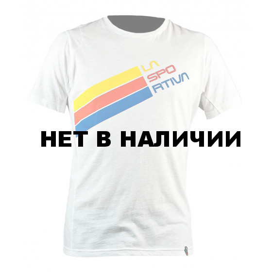 Stripe Logo T-Shirt M White