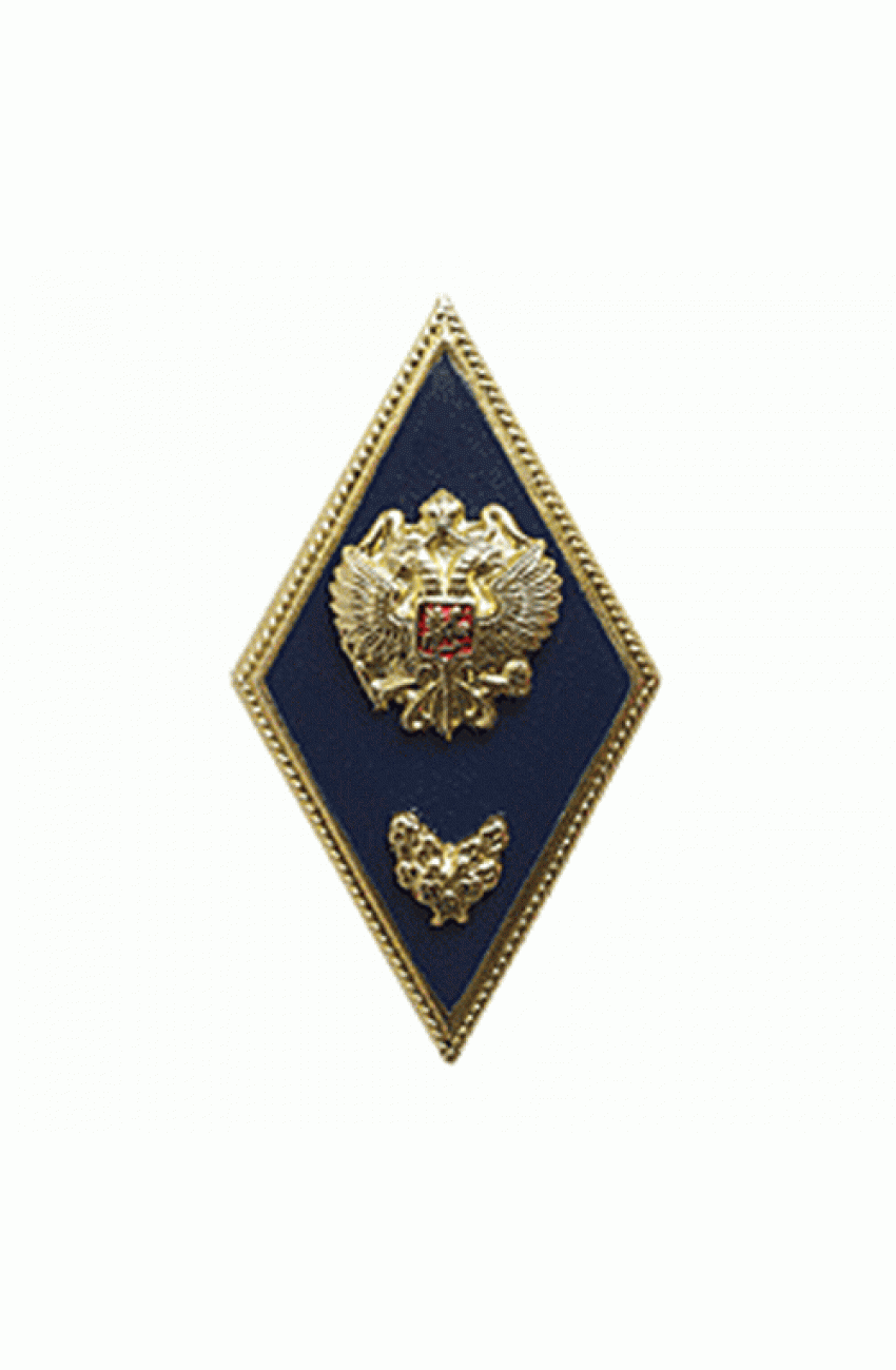 Ромб военное училище РФ синий