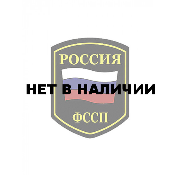 Нашивка на рукав Россия ФССП флаг пластик